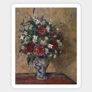 Still Life with Peonies and Mock Orange by Camille Pissarro Sticker